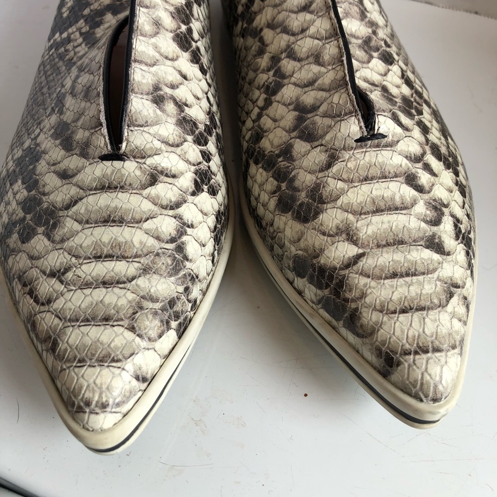 James Chan Pointy Toe Slip On Python Sneakers - image 6